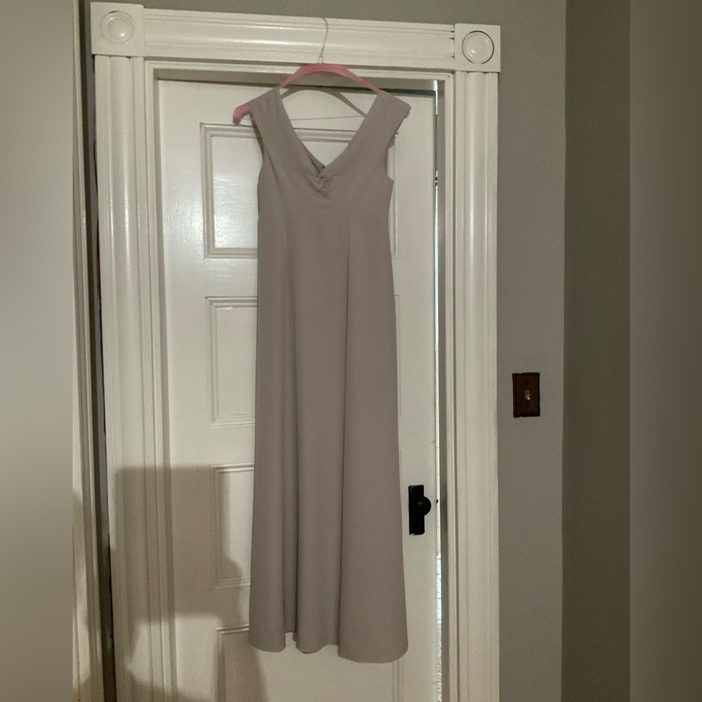 Show Me Your MuMu Zurich Knot Gown in “show me the ring” stretch crepe